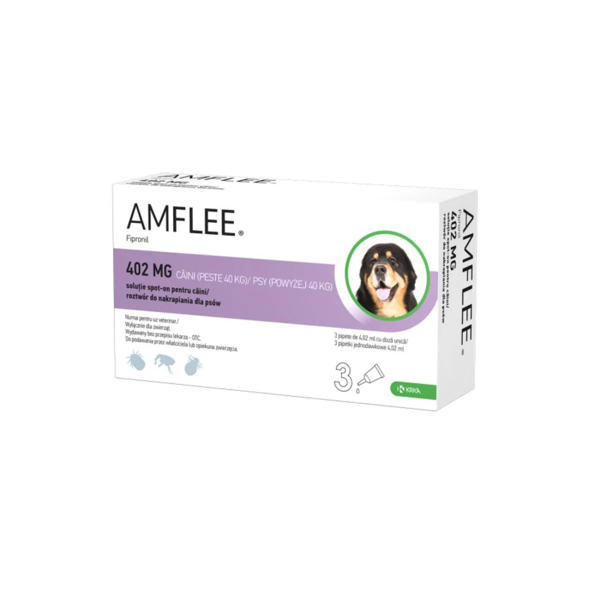 AMFLEE - Spot-on, solution antiparasitaire // CHIENS // 3 pipettes