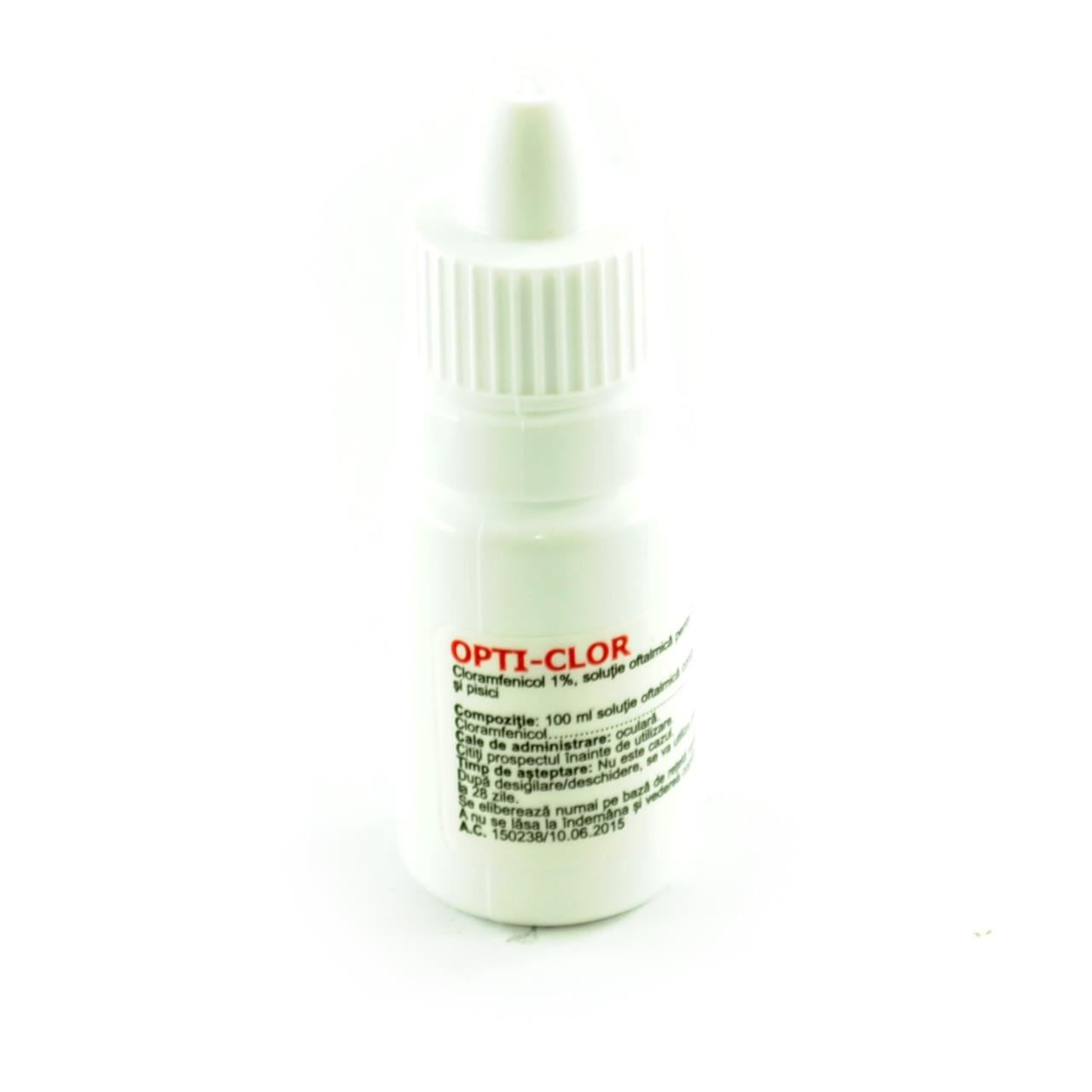 OPTI-CLOR 7,5ML // solution ophtalmique pour chiens et chats // Chloramphénicol // solution oftalmica per cani e gatti