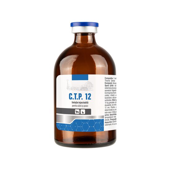 C.T.P. 12 // Chloramphenicol, tylosin tartrate, prednisolone, vitamin B12 // dogs and cats / cani e gatti