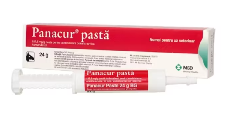Pâte de Panacur, 24 g -chevaux/cavalli - Fenbendazol 187,5 mg
