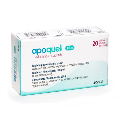 APOQUEL 20 tablets // oclacitinib // atopic dermatitis in dogs