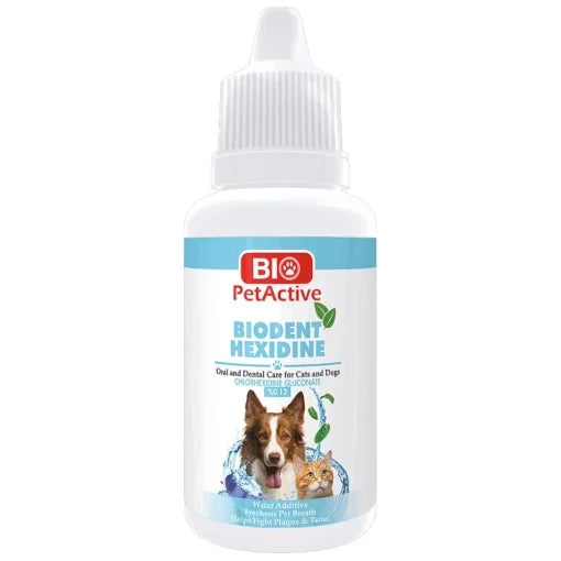 Bio PetActive BIODENT HEXIDINE // Chlorhexidine gluconate // oral and dental hygiene for cats and dogs / l'igiene orale e dentale di cani e gatti