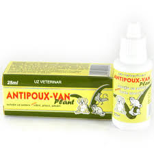 ANTIPOUX-VAN PLANT 25 ml - External antiparasitic for cats, dogs, birds / Soluzione per uso esterno per cani, gatti, ucelli