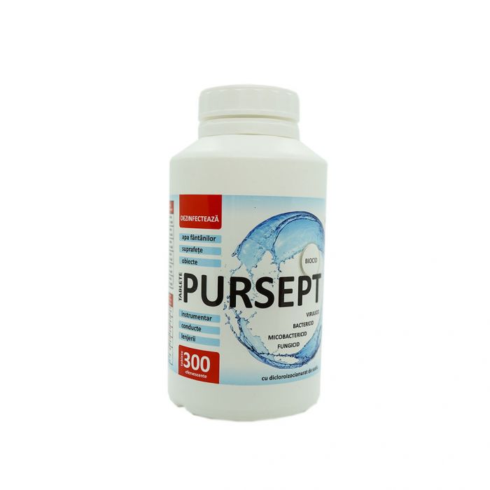 PURSEPT TABLETS // virucidal, fungicidal, yeasticidal, bactericidal, sporicidal and mycobactericidal/tuberculous
