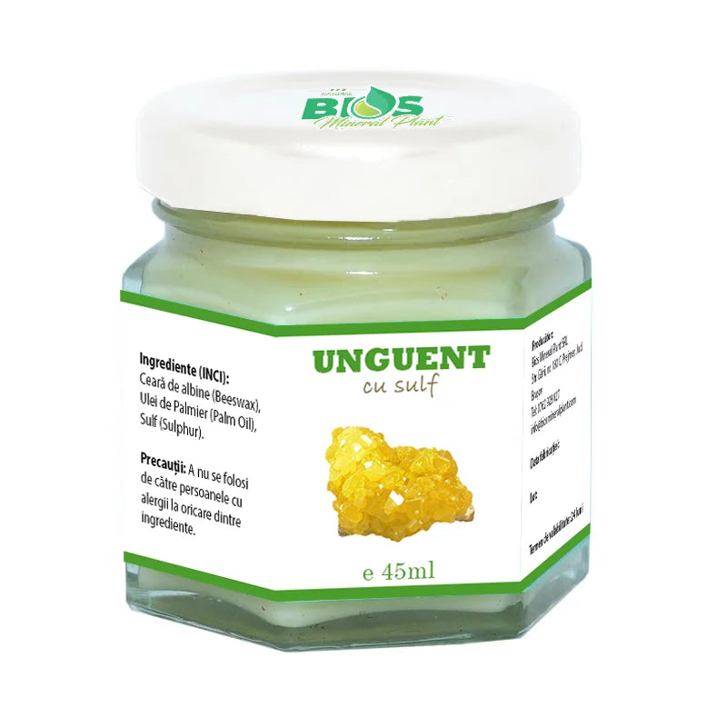 Sulfur Ointment, 45 ml, Bios Mineral Plant