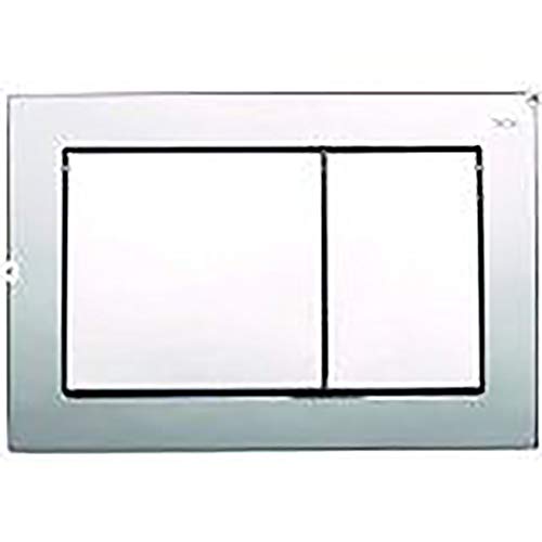 Tece Base Toilet Actuator Plate with Dual Flush Technology, 1 Piece, Glossy Chrome, 9.240.701 - Pet Shop Luna