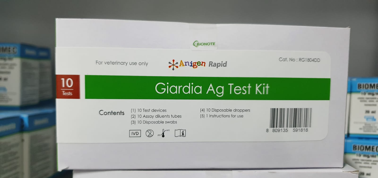 Giardia Ag Test kit (10 tests) – Pet Shop Luna