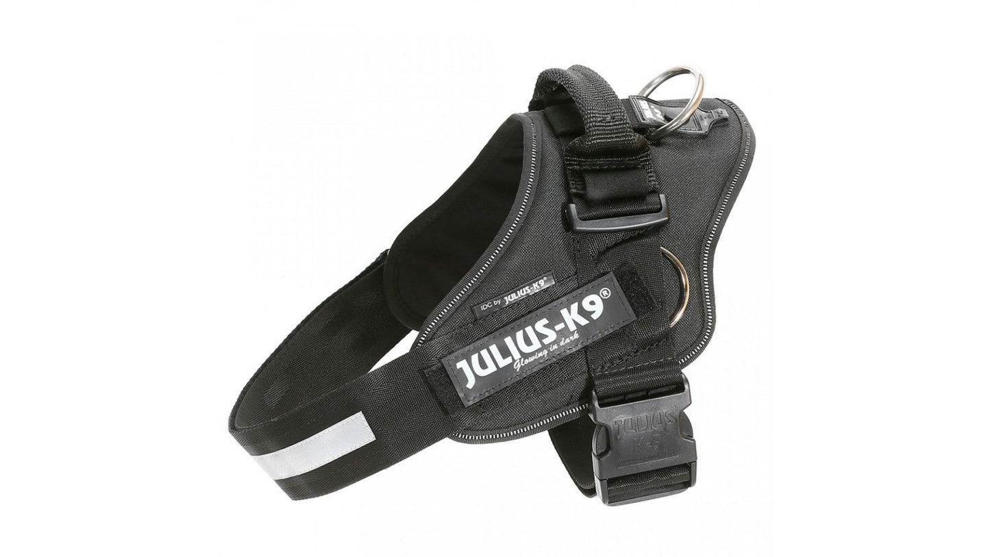 IDC Julius k9 Power Traction Harness for dogs with Side Rings, Black - Pet Shop Luna
