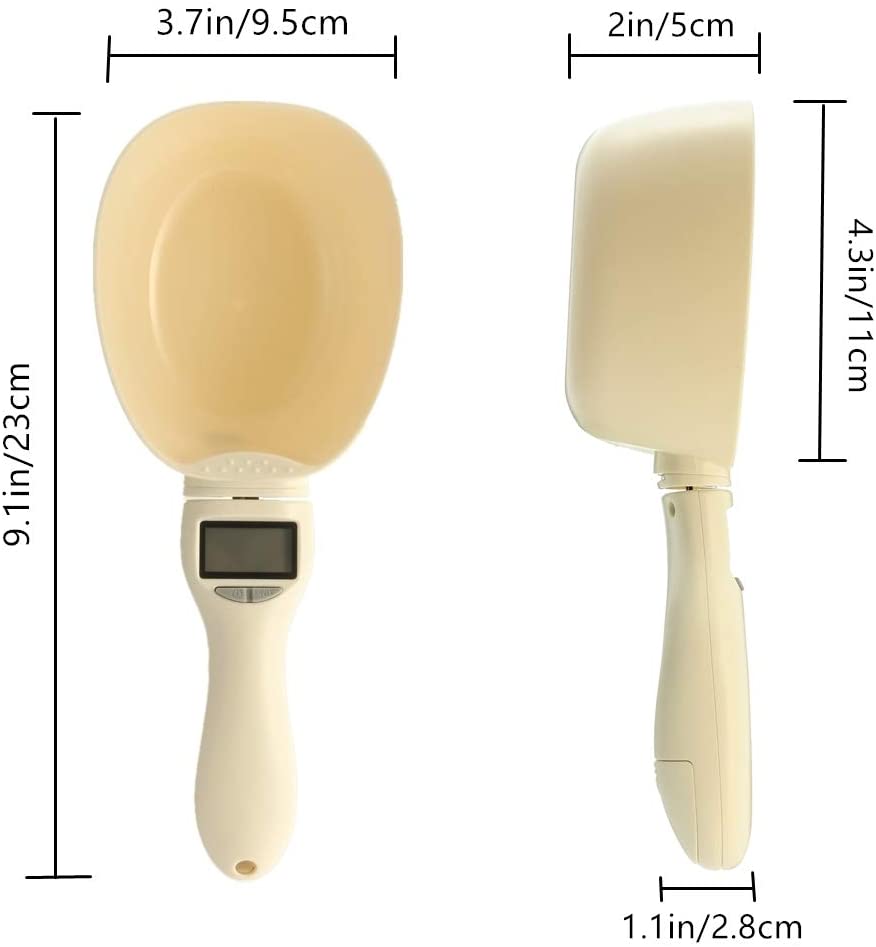 Spoon Scale Food Scoop With Scale Precise Dog Food Measuring Cup Cat Food  Digital Scale, 250ml