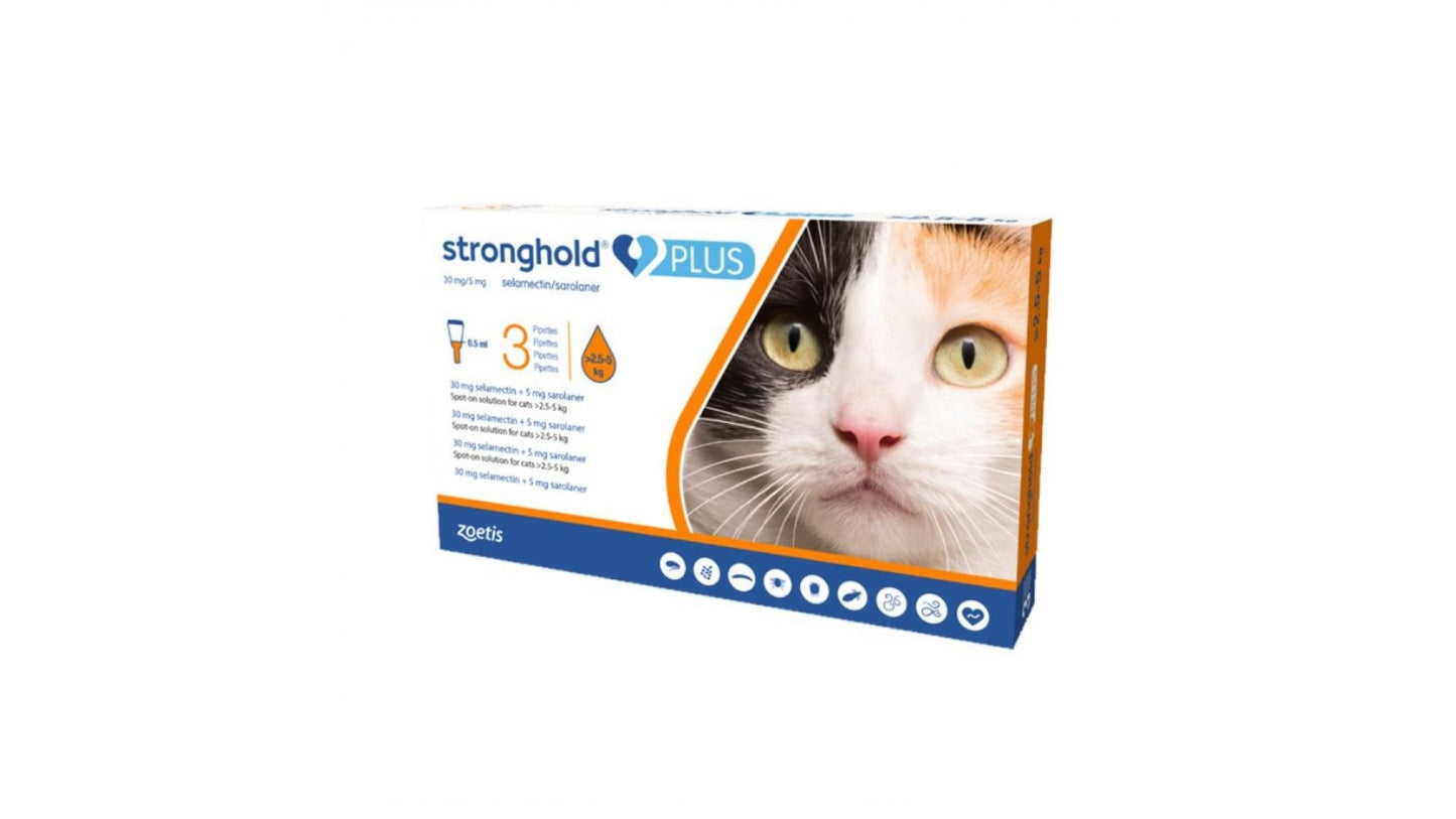 Stronghold Plus Cat - per gatti 3 pipettes - Pet Shop Luna