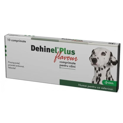 Dehinel Plus Flavour per cani vermifugo , sverminante 10 / 100 tablets / dewormer for dogs