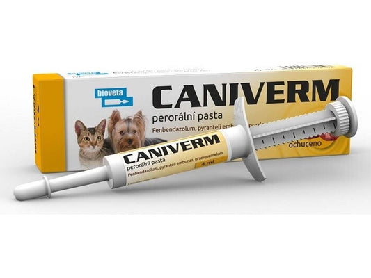 CANIVERM -oral paste 10ml / DOGS and CATS // dewormer// pasta antiparassitaria per cani e gatti