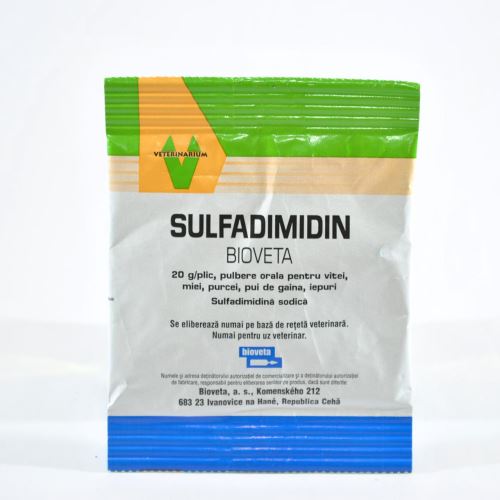 SULFADIMIDIN 20 GR // Oral powder for lambs, calves, piglets, chickens, rabbits // Polvere orale per agnelli, vitelli, suinetti, polli, conigli