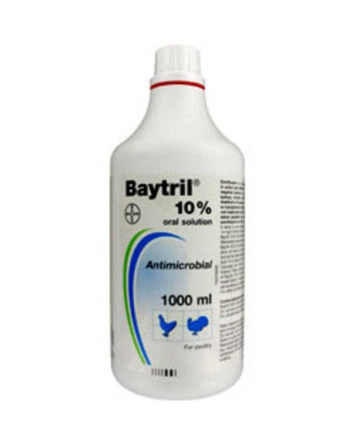 BAYTRIL 10% Oral solution 1 L - Oral suspension for chickens, turkeys and rabbits.