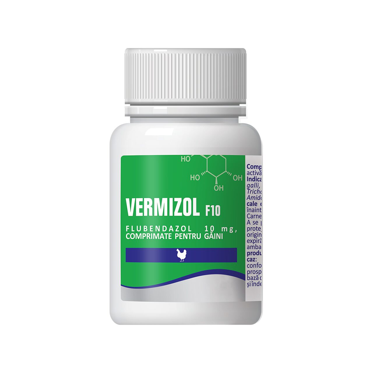 VERMIZOL F10 100 CP //  flubendazole // INTERNAL ANTIPARASITIC FOR CHICKENS / ANTIPARASSITARIO INTERNO PER POLLI