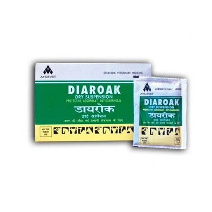 DIAROAK 20 sachets 30 g // antidiarrheal powder // Cattle, horses, goats, sheep, cage birds, poultry, rodents, pigs // ANTIDIARREICO