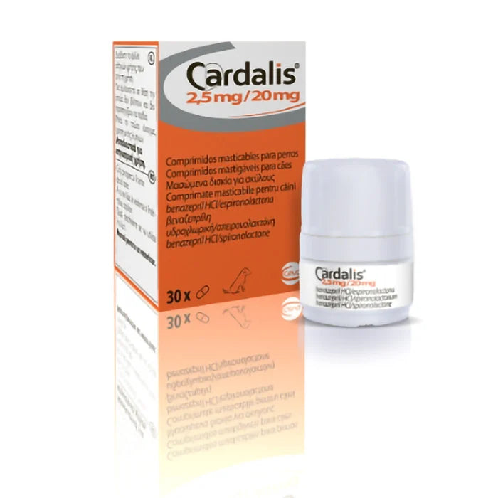 CARDALIS 5 MG / 40 MG - 30 TABLETS // congestive heart failure// DOGS