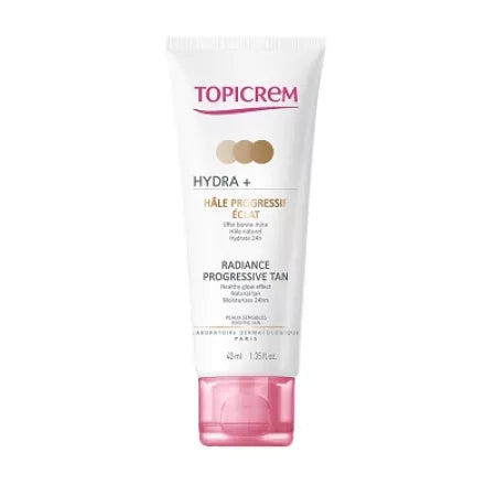 Crema Hydra+ Radiance Progressive Tan Topicrem, 40 ml