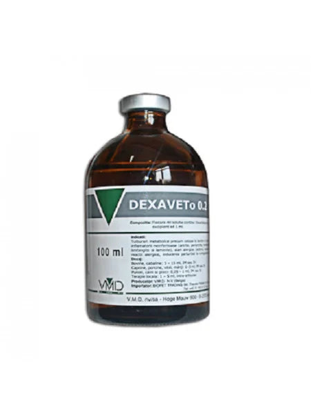 Dexaveto 100ml // 2 mg dexamethasone // Horses, cattle, pigs, goats, dogs and cats // Cavalli, bovini, suini, capre, cani e gatti