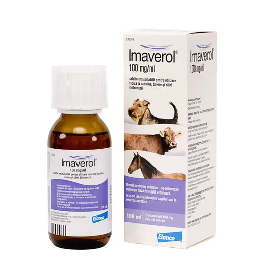 IMAVEROL 100ml - treatment of dermatophytosis //Antimicotico per cura dermafitosi Cani/Bovini/Cavalli