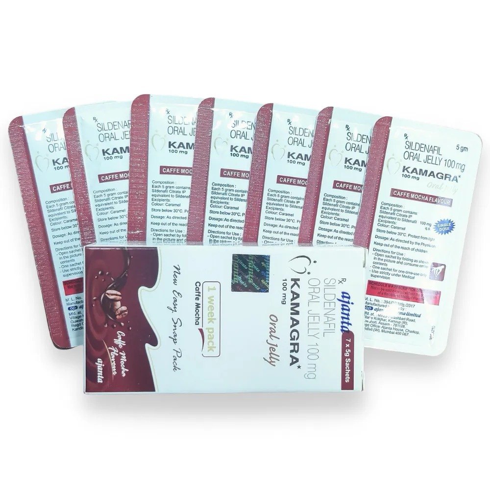 Kamagra Oral Jelly- 7 GEL BAGS // Sildenafil – Pet Shop Luna