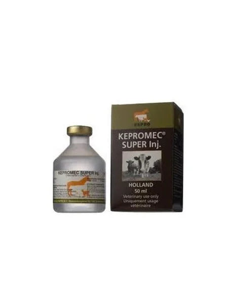 KEPROMEC SUPER 50ML // Ivermectina 10 mg. Clorsulon 100 mg // simile EVOMEC PLUS, IVOMEC PLUS, BIMECTIN PLUS // cattle / bovini