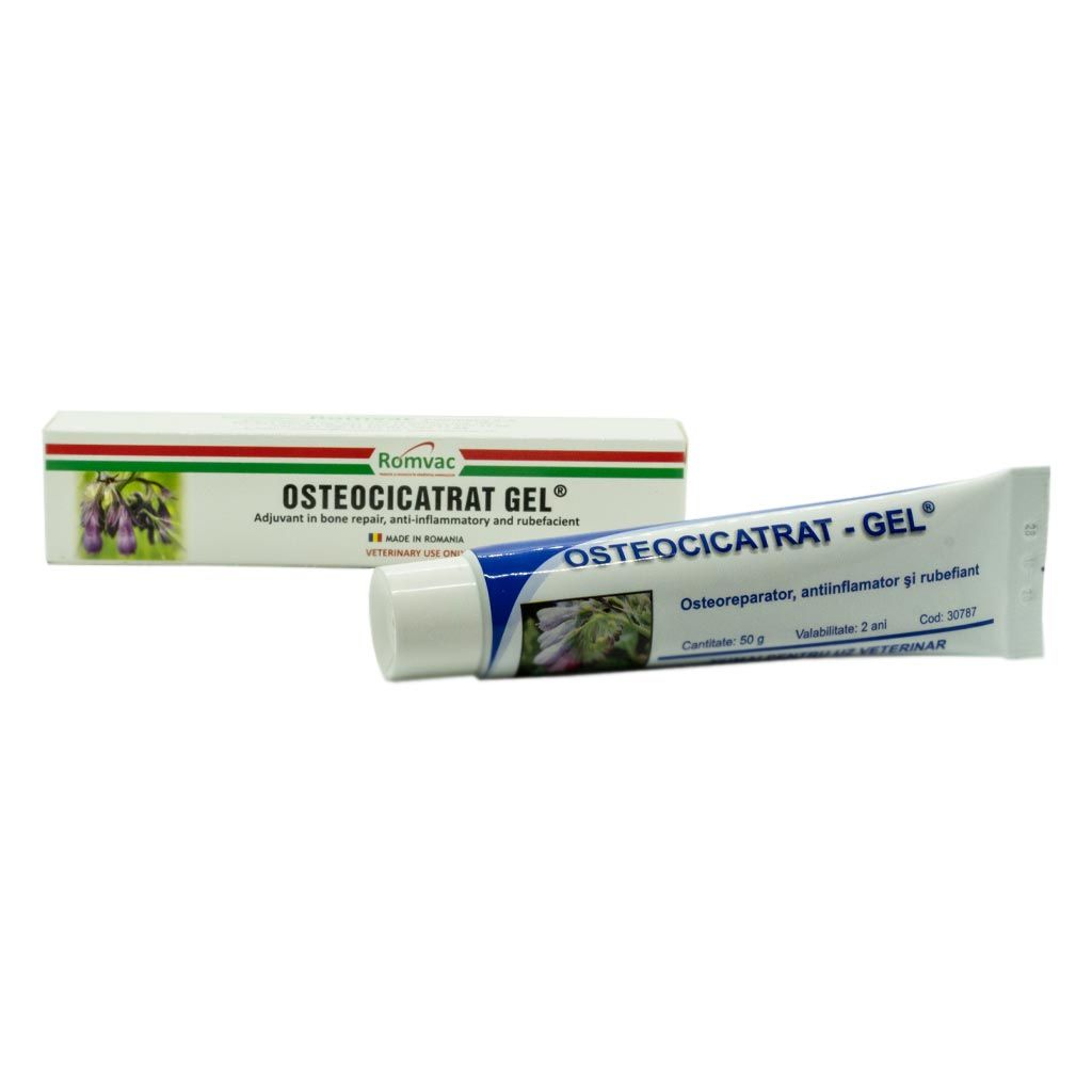 OSTEOCICATRAT GEL //  osteoreparative, anti-inflammatory and rubefacient adjuvant for dogs and cats / coadiuvante osteoreparativo, antinfiammatorio e rubefacente per cani e gatti