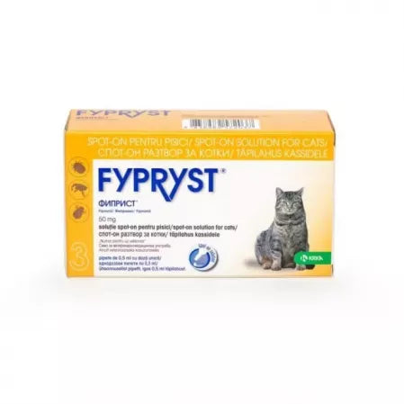 Fypryst Cat Spot On 50 mg X 3 PIPETAS // Antiparasitario para gatos