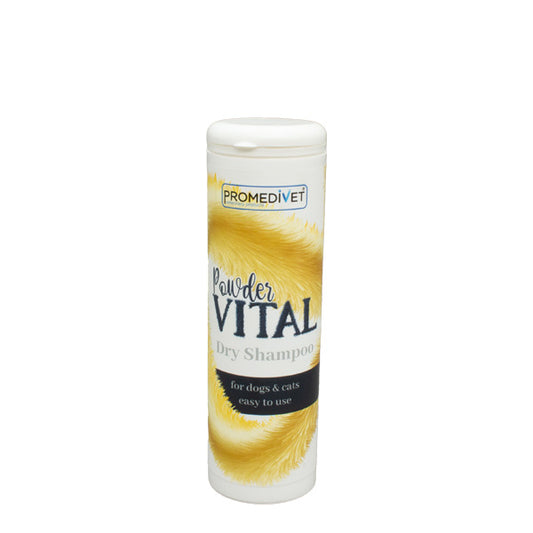POWDER VITAL DRY SHAMPOO – DRY SHAMPOO FOR DOGS AND CATS – 100 g // SHAMPOO SECCO PER CANI E GATTI