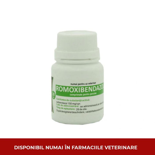 ROMOXIBENDAZOL 20 TAB // Oxibendazole // swine / suini