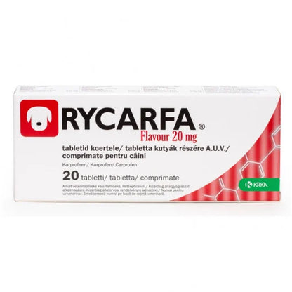 RYCARFA 20 tab // CARPROFEN // non-steroidal anti-inflammatory for dogs // antinfiammatorio non steroideo per cani