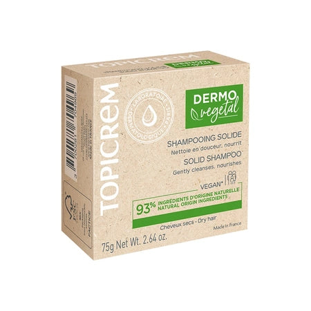 Solid Shampoo Topicrem Dermovegetal, 75 g, NIGY