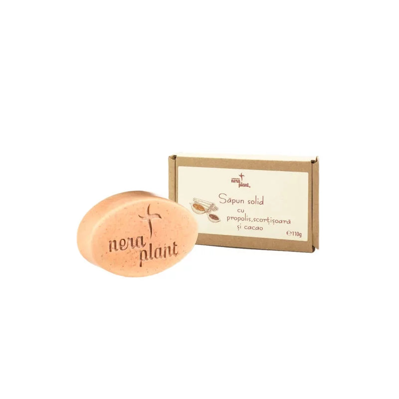 Solid soap with propolis, cinnamon and cocoa, eco, 110gr, Nera Plant Laboratories
