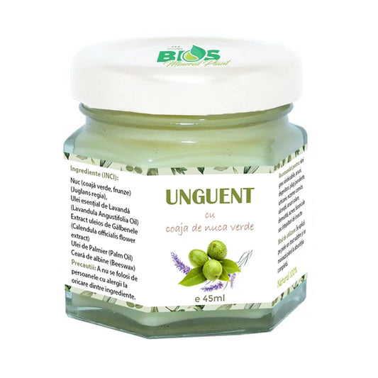 Green Walnut Shell Ointment, 100% natural, 45 ml Bios Mineral Plant
