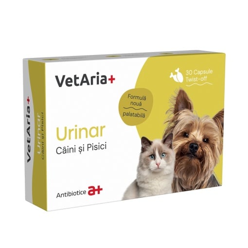 VetAria+ URINAL 30 capsules Twist-Off -dogs and cats // integratore alimentare per il supporto urinario nei cani e nei gatti
