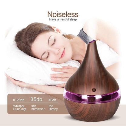 USB Interface Ultrasonic Air Diffuser in Light or Dark Wood_4