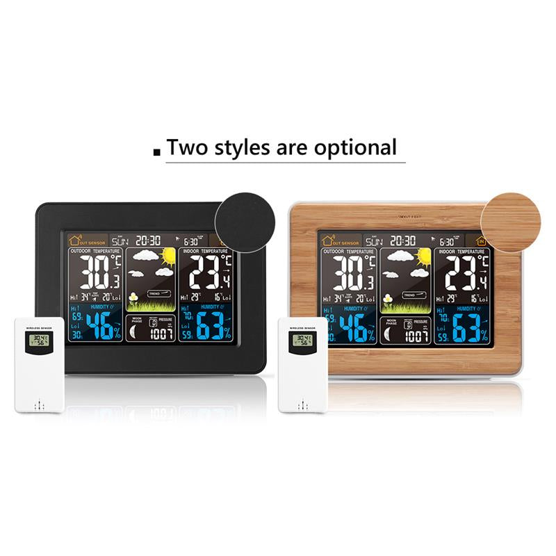 LCD Display Weather Station Alarm Clock- USB Powered_9