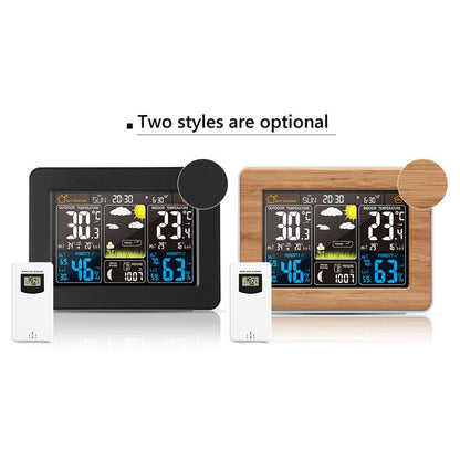 LCD Display Weather Station Alarm Clock- USB Powered_9