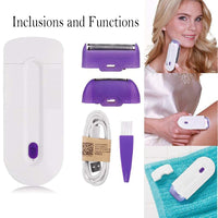 USB Rechargeable Epilator Laser Hair Remover for Face and Body_5