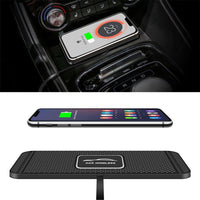2 In 1 Anti-Slip Silicone Pad Qi-Powered Fast Wireless Charger Car Dashboard_1