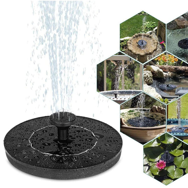 Environmental Friendly Solar Powered Decorative Fountain Birdbath Pump_0