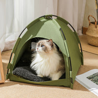 Waterproof Semi-Enclosed Warm and Comfortable Pet Home Cat Tent_8