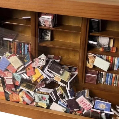 Anxiety Bookshelf Stress Relief Sensory Desk Toy with Miniature Books_10