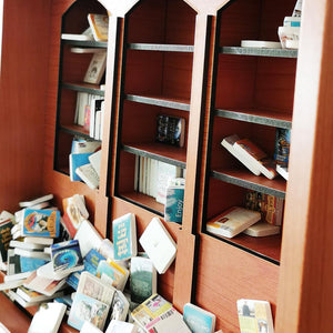 Anxiety Bookshelf Stress Relief Sensory Desk Toy with Miniature Books_11