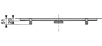 TECEdrainline shower channel for natural stone, 650700, 735mm - 650700 - Pet Shop Luna