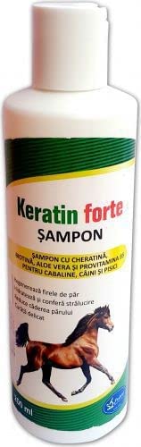 balmul Keratin Forte 200ml Shampoo per Cavalli, Cheratina, Biotina