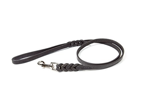 JULIUS K-9 Braided Leather Leash with Handle, 16 mm x 1.2 m - Pet Shop Luna
