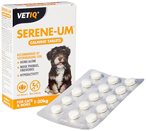 VetIQ Seren-Um Drops Calmante per cani/gatti, rimedio per animali dome