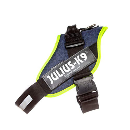 Julius-K9, 16IDC-FARNE-2, IDC Powerharness, dog harness, Size: 2, Jeans with neon edge - Pet Shop Luna