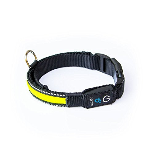 Tractive LED Collar for Dogs, Small, Yellow - Pet Shop Luna